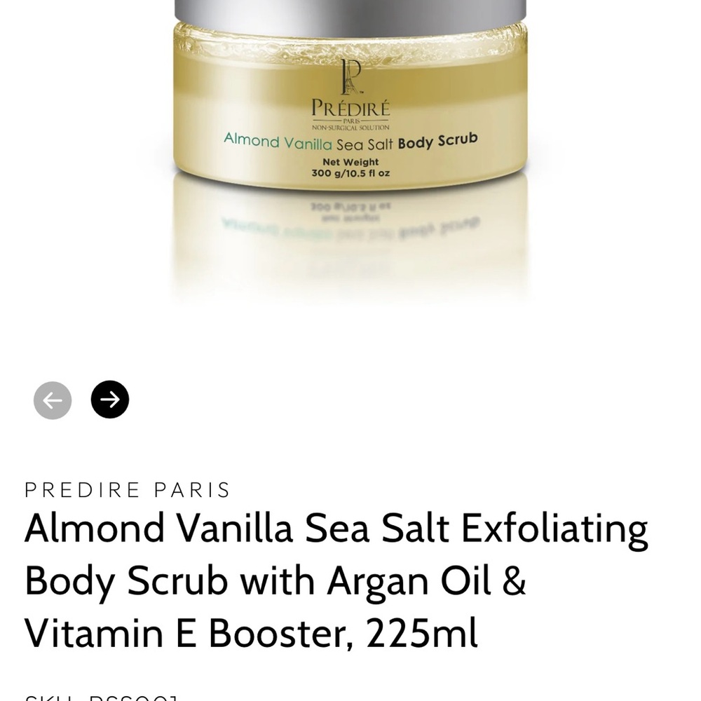 Predire Paris Almond Vanilla Exfoliating Scrub